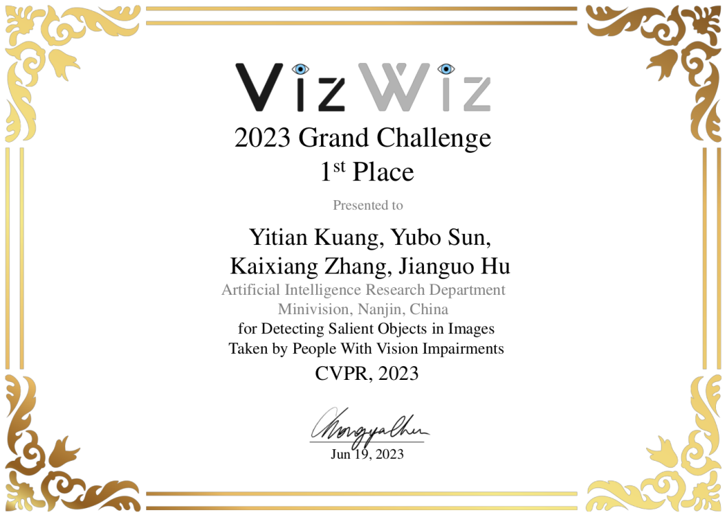 正规博彩平台推荐科技夺冠！大模型竞赛“一冠一季”收入囊中  CVPR 2023 VIZWIZ Grand Challenge 1.png